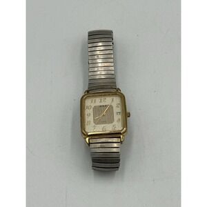 Vintage Watch Acqua Quartz Metal Stretch Band